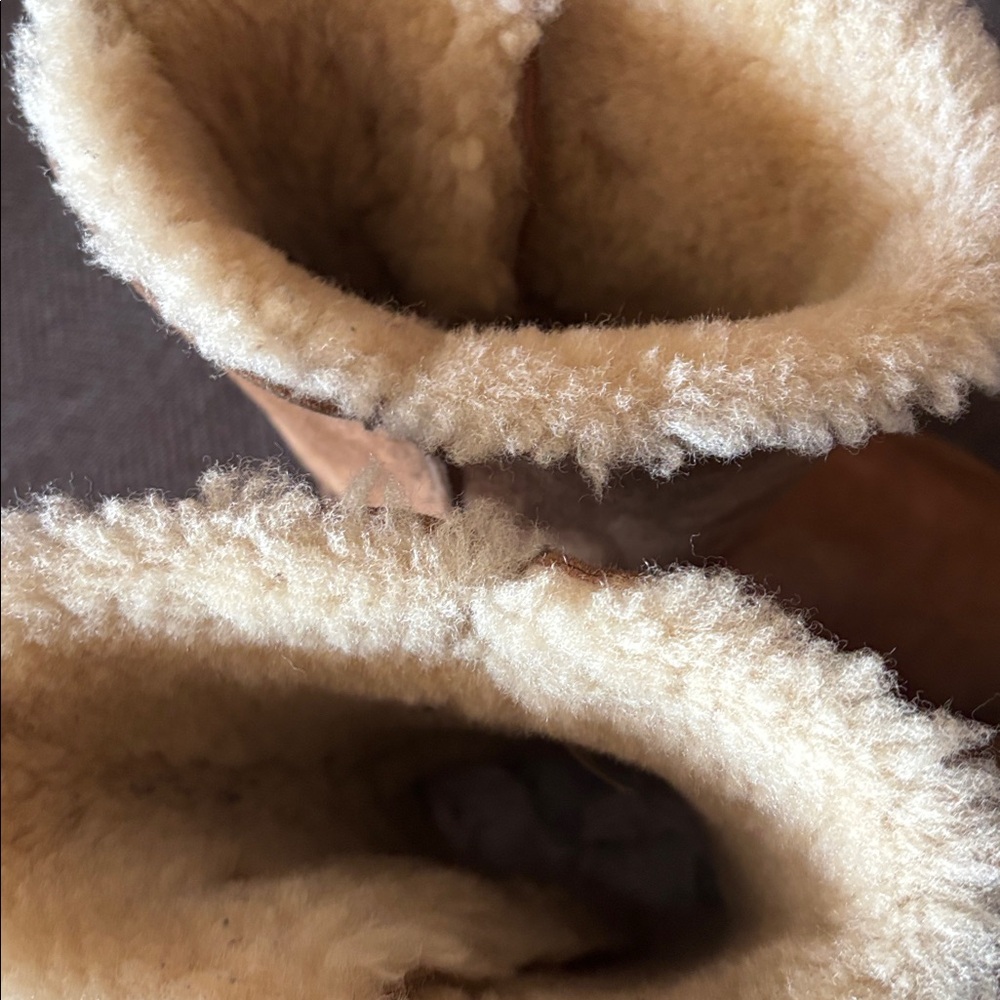 Ugg Chestnut Shearling Button Boots - image 6